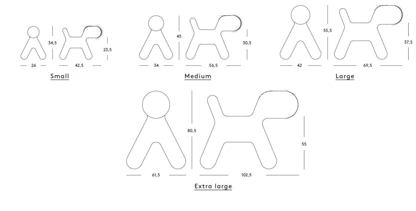  MAGIS DESIGN PUPPY ABSTRACT DOG WHITE MEDIUM 1735C