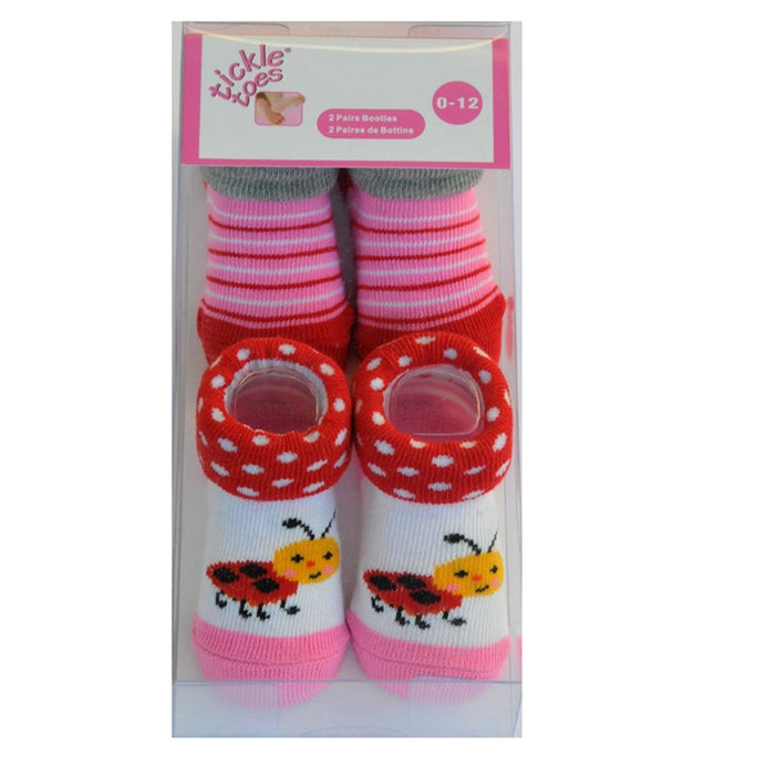 Tickle Toes Socks 2 Pairs Assorted 0-12m 5563