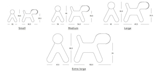 MAGIS DESIGN PUPPY ABSTRACT DOG ORANGE Small 1001C