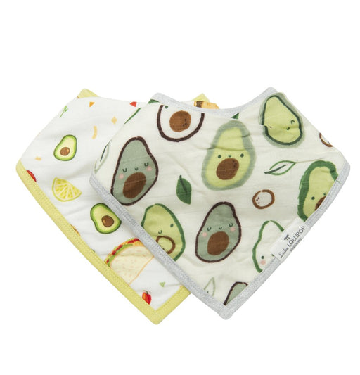 Loulou Lollipop Bandana Bib Set - Avocado