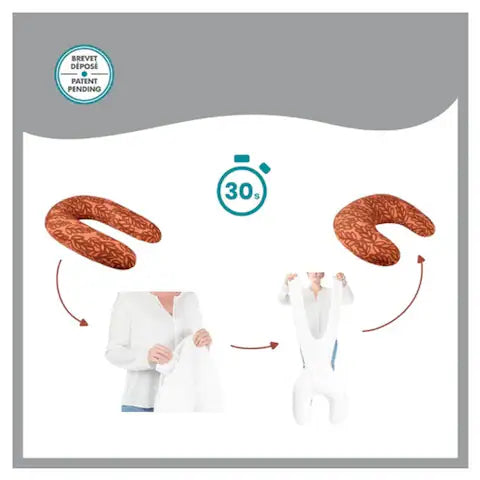 Babymoov B.Love 2-in-1 Maternity and Nursing Pillow - Terracotta