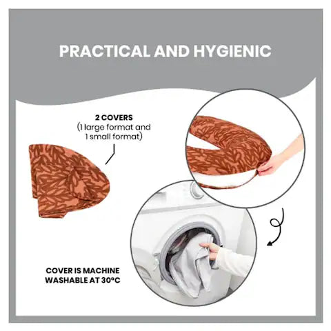 Babymoov B.Love 2-in-1 Maternity and Nursing Pillow - Terracotta