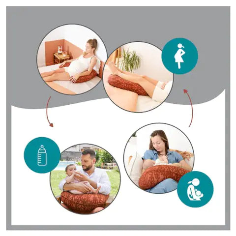 Babymoov B.Love 2-in-1 Maternity and Nursing Pillow - Terracotta