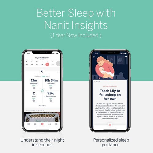 Nanit Plus Camera & Wall Mount Monitor with Sleep Tracking