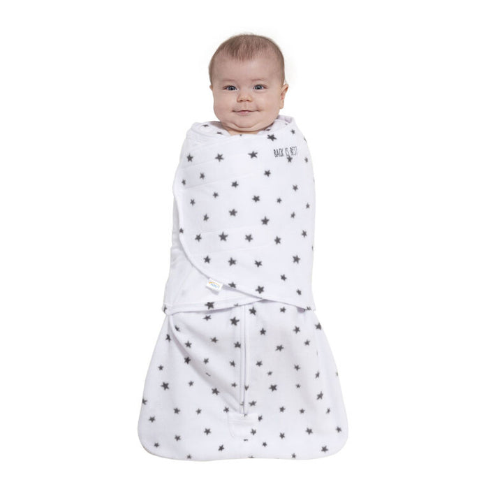 HALO SleepSack Swaddle - Micro Fleece - Charcoal Stars
