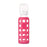LifeFactory Glass Baby Bottle with Silicone Sleeve 9oz - Raspberry