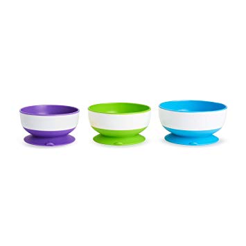 Munchkin Stay-Put Suction Bowls 3pk