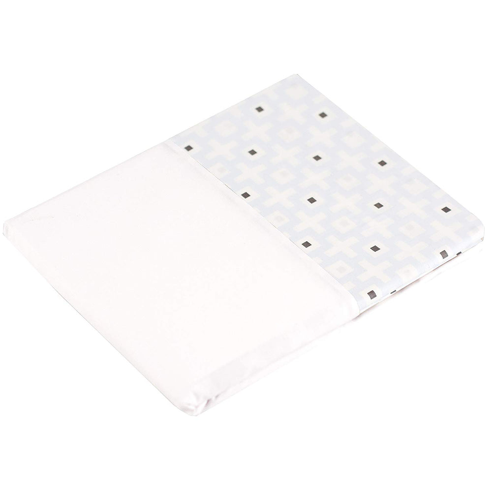 Kushies Crib Skirt Ben&Noa Blue Squares (BN751-105)