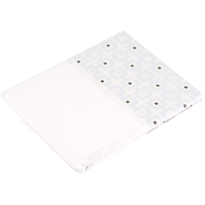 Kushies Crib Skirt Ben&Noa Blue Squares (BN751-105)