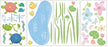 RoomMates Hoppy Pond Peel and Stick Wall Decals RMK1123SCS