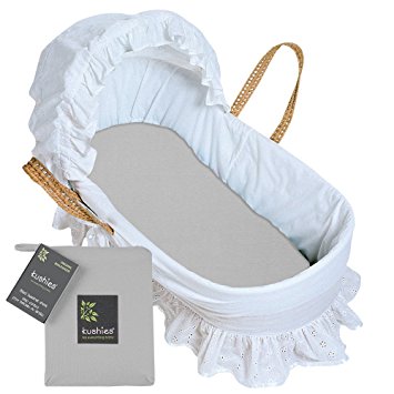 Kushies Bassinet Sheet Jersey Grey SO832-97