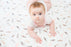 Lulujo Swaddling Blanket Putty Feathers