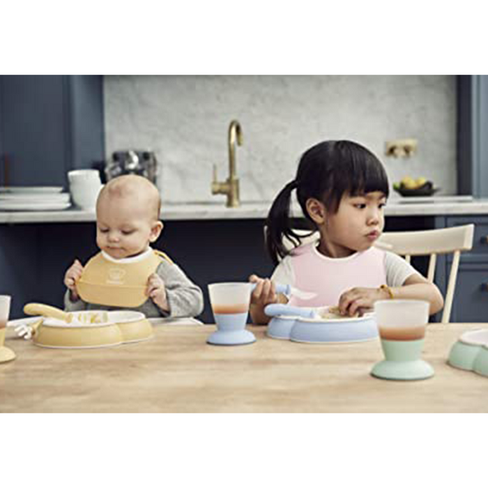 BABYBJÖRN Small Baby Bib 2-pack Powder Green/ Powder Pink