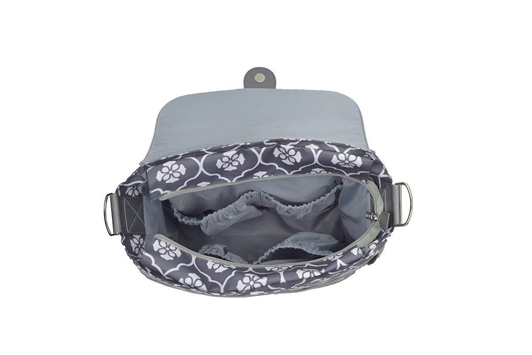 JJ Cole Diaper Backpack Gray Floret