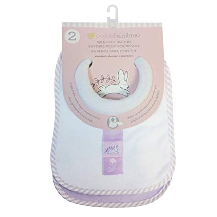 Piccolo Bambino Terry Milk Feeding Bib Girl PB732GL