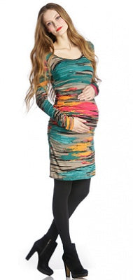 Lilac Shannon Dress Paintbrush Print