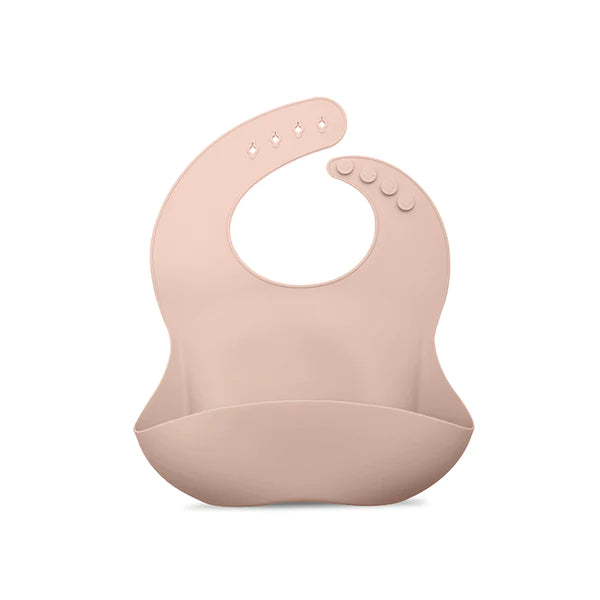 Nouka Silicone Bib - Soft Blush