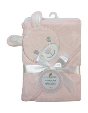 Piccolo Bambino Hooded Bath Towel Pink PB2027-1GL