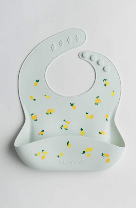 Loulou Lollipop Silicone Bib - Lemon