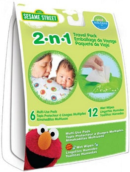 Neat Solution 2-n-1 Tidy Topper Multi-Use Pad & Wet Wipe Travel Pack