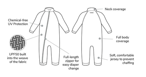 Stonz Sun Suit - Salmon