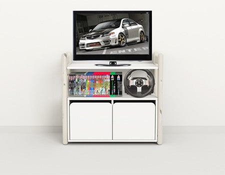 FLEXA Mini C 1Shelf & 1Cupboard White Washed 81-26402-90(Markham In store pick-up Only)