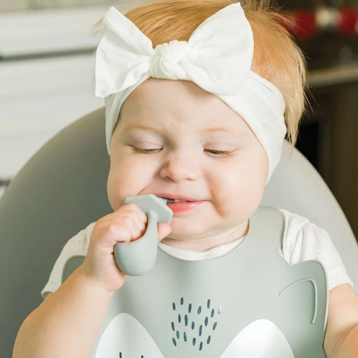 Tiny Twinkle Silicone Training Utensils - Grey