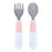 Tiny Twinkle Stainless Steel Fork & Spoon Set - Rose