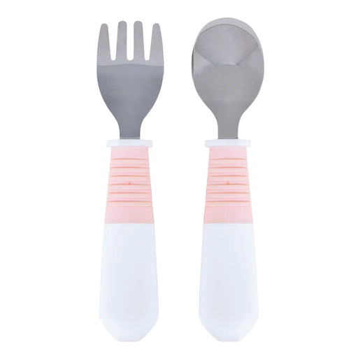 Tiny Twinkle Stainless Steel Fork & Spoon Set - Rose