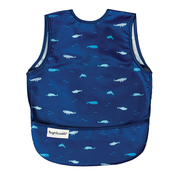 Tiny Twinkle Mess-proof Apron Bib - Ocean Life
