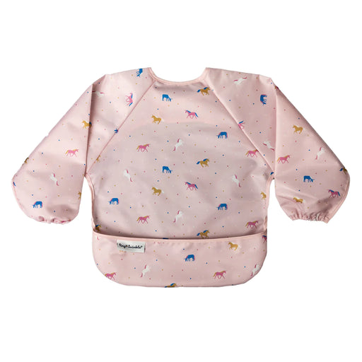 Tiny Twinkle Mess-proof Full Sleeve Bib - Unicorn Confetti