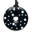 Teething Bling Pendant - Black w/White Dots