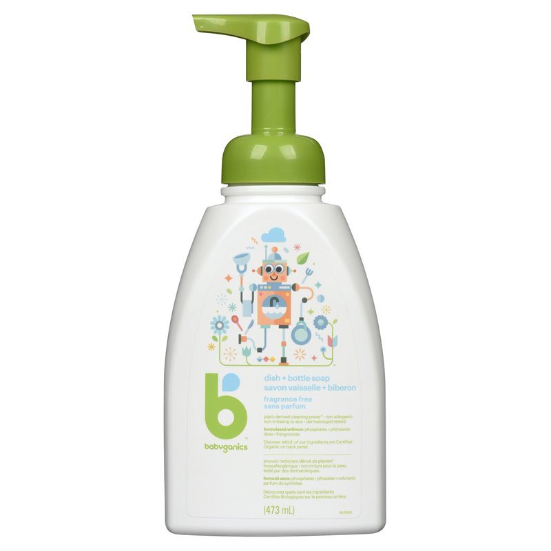 Babyganics Dish & Bottle Le Soap FF 473ml 126200