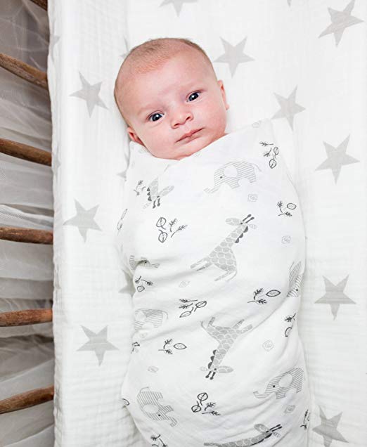 Lulujo Swaddling Blanket Muslin Afrique