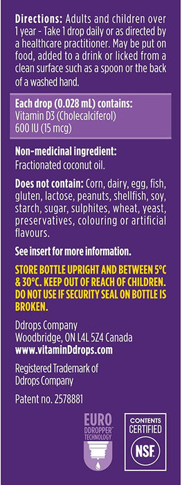 Ddrops Booster 600 IU 180 Drops