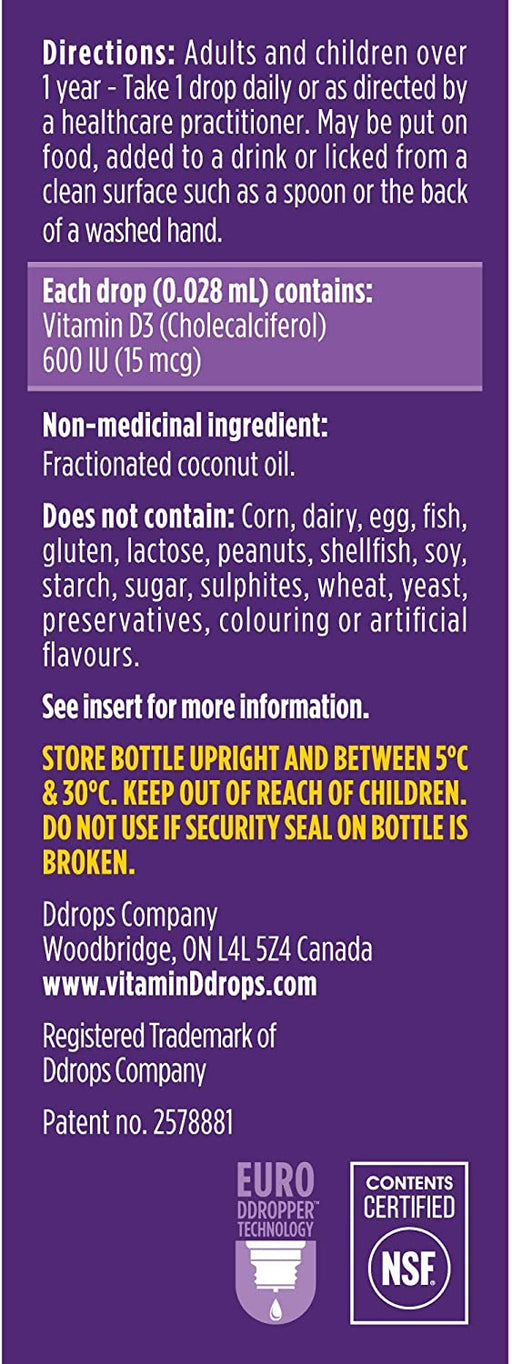 Ddrops Booster 600 IU 180 Drops