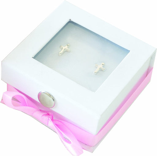 Mudpie Earring Silver Cross