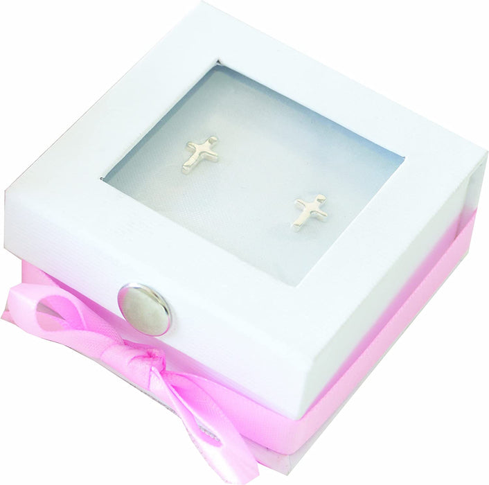 Mudpie Earring Silver Cross