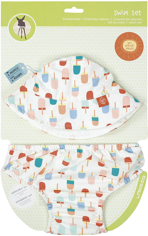Lassig Swim Set Diaper & Hat - Ice Cream
