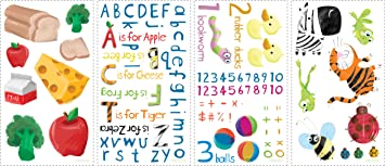 RoomMates Education Station Peel and Stick Wall Decals RMK1185SCS