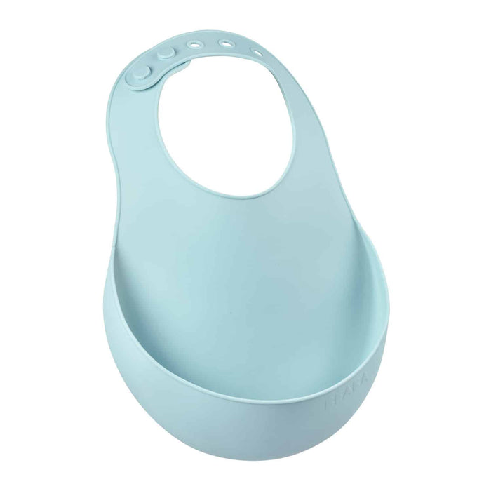 Beaba Silicone Bib - Rain/Blue