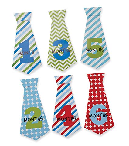 Mudpie Boy Necktie Milestone Stickers 1002005