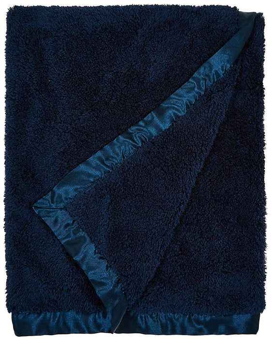 Little Unicorn Chenille Receiving Blanket - Navy