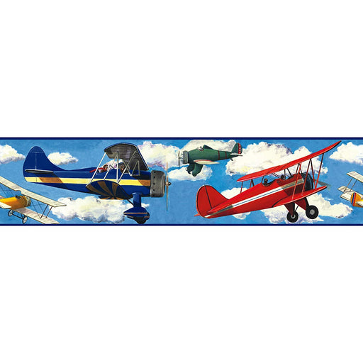 RoomMates Vintage Planes Peel & Stick Border