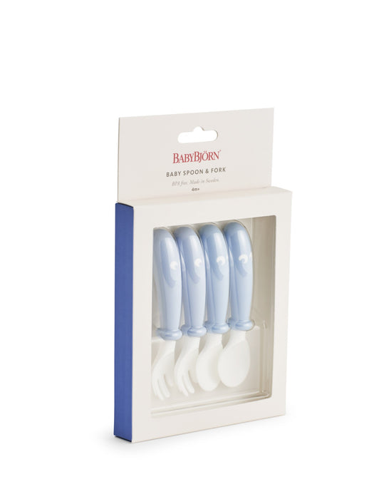  BABYBJÖRN Baby Spoon & Fork - Powder Blue