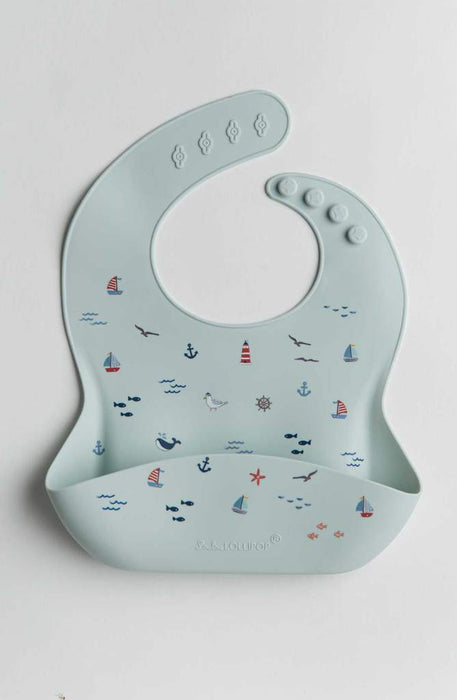 Loulou Lollipop Silicone Bib - Set Sail
