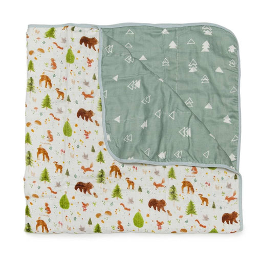 Loulou Lollipop Muslin Quilt Blanket - Forest Friends