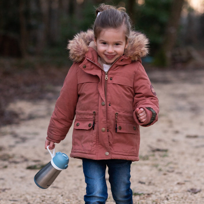 Beaba Stainless Steel Bottle - Rain/Blue