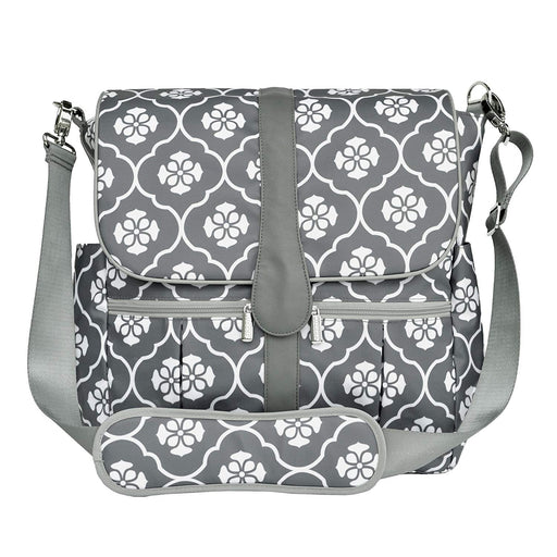 JJ Cole Diaper Backpack Gray Floret