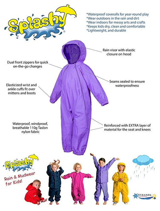 Splashy One Piece Splash Suit Navy